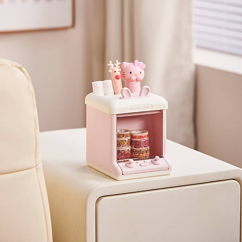 Arcade Desk Organizer, Multifunctional Storage Box, Large Capacity Doll Machine Storage Box, Multi Compartment Pen Holder Arcade Desk Organizer, Multifunctional Storage Box, Large Capacity Doll Machine Storage Box, Multi Compartment Pen Holder